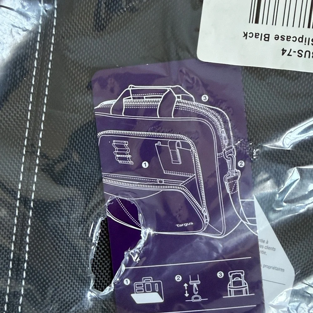 Targus Gray and Black Laptop Bag NWT